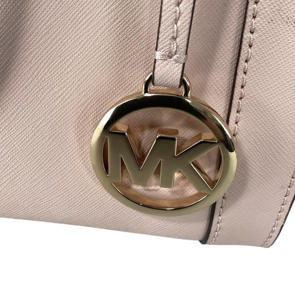 Michael Kors Dillon Large Zip Top Saffiano Leather Handbag Pink 💕💕 - Picture 6 of 13